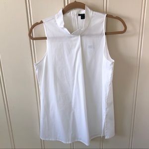 NWT White Theory sleeveless tank blouse S/P